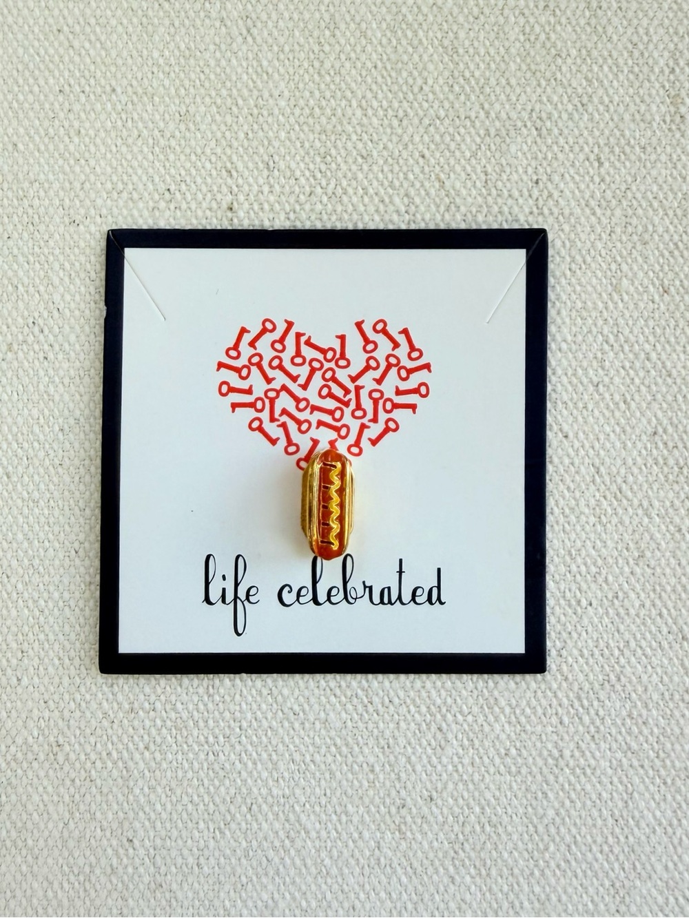 *Hotdog Charm* KEEP COLLECTIVE Retired